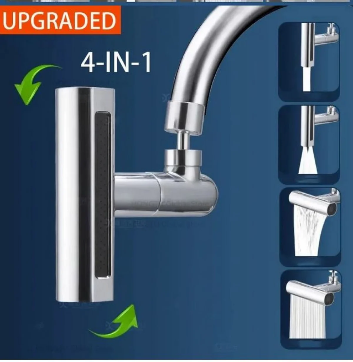 360° Περιστρεφόμενη Πολυλειτουργική Προέκταση Βρύσης Ακροφυσίου Νερού