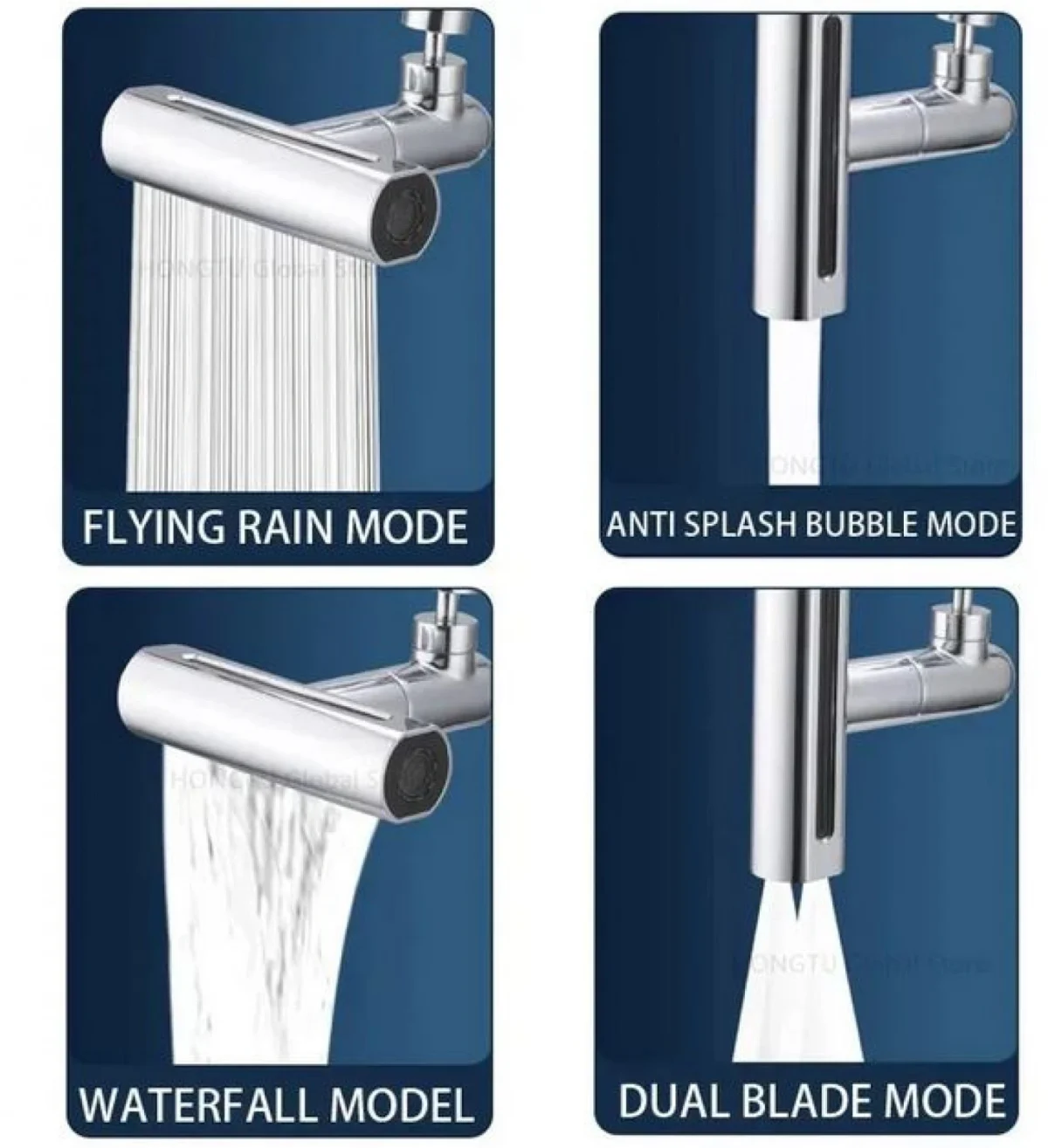 360° Περιστρεφόμενη Πολυλειτουργική Προέκταση Βρύσης Ακροφυσίου Νερού