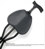 Μαύρο Πτυσσόμενο Μπαστούνι Αλουμινίου με Κάθισμα