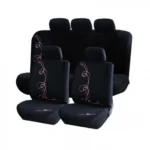 Πλήρες Σετ 9τμχ Universal Προστατευτικά Υφασμάτινα Καλύμματα Καθισμάτων & Μαξιλαριών Αυτοκινήτου 2206
