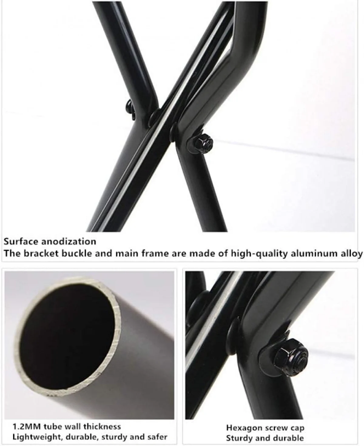 Μαύρο Πτυσσόμενο Μπαστούνι Αλουμινίου με Κάθισμα