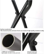 Μαύρο Πτυσσόμενο Μπαστούνι Αλουμινίου με Κάθισμα