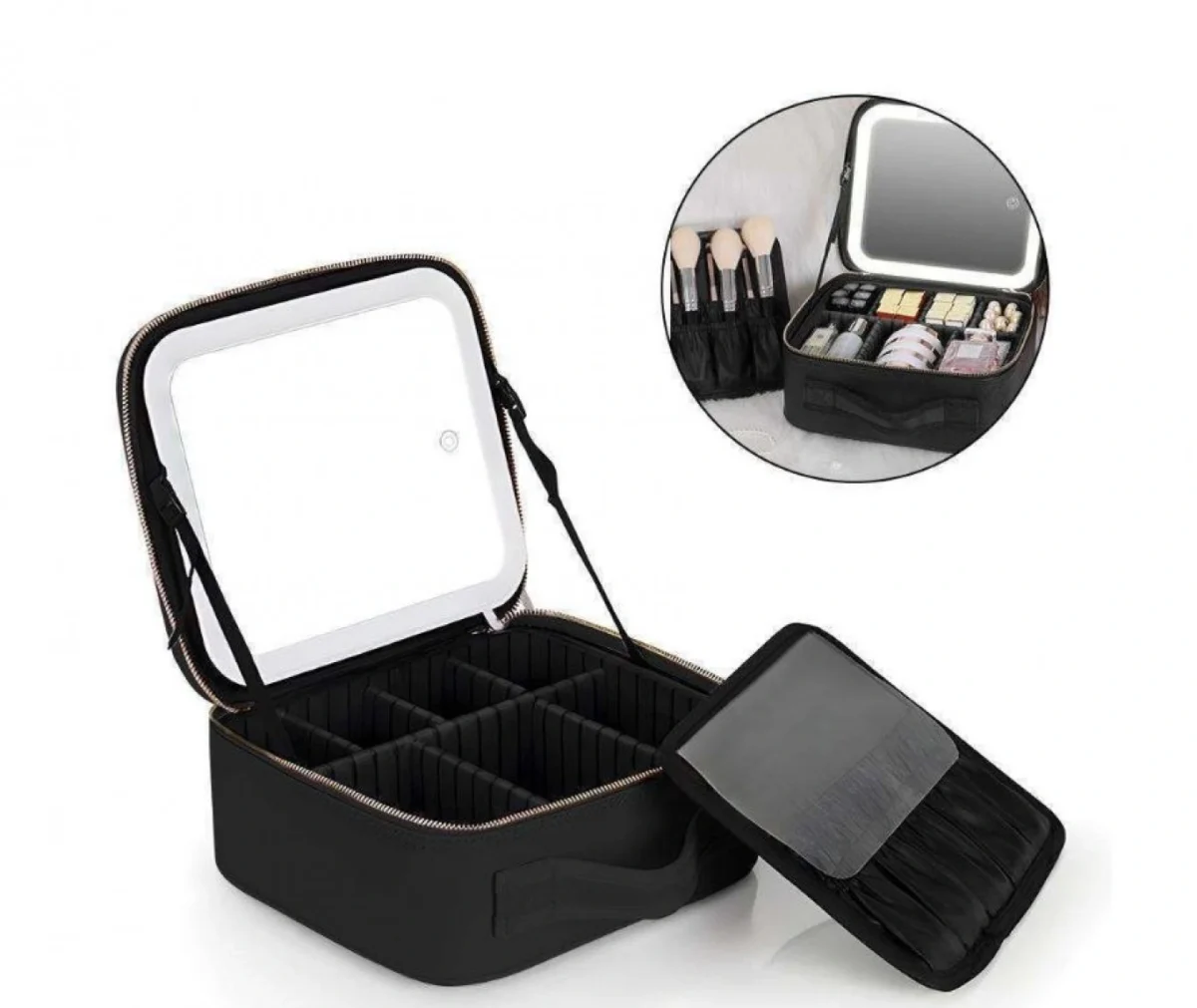 Βαλιτσάκι Αισθητικής για Οργάνωση και Αποθήκευση Προϊόντων Μακιγιάζ και Ονυχοπλαστικής.