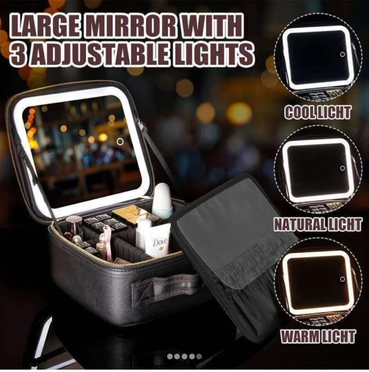 Βαλιτσάκι Αισθητικής για Οργάνωση και Αποθήκευση Προϊόντων Μακιγιάζ και Ονυχοπλαστικής.