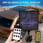 LED Smart Screen Pixel Οθόνη για το Πίσω Τζάμι του Αυτοκινήτου με Βεντούζα Στήριξης 32x32cm