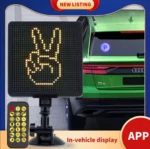 LED Smart Screen Pixel Οθόνη για το Πίσω Τζάμι του Αυτοκινήτου με Βεντούζα Στήριξης 32x32cm