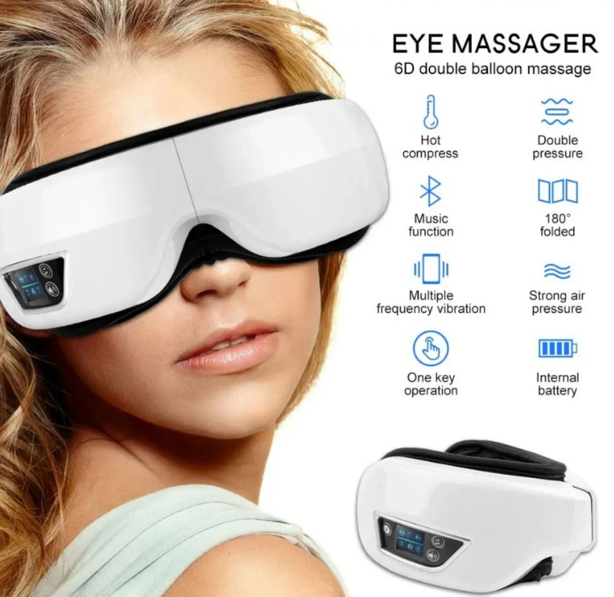 Salorie Smart Συσκευή Μασάζ Ματιών με Δόνηση και Λειτουργία Θέρμανσης SAL5216D