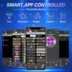 LED Εύκαμπτη Οθόνη Πάνελ - Πινακίδα Bluetooth με Προσαρμοσμένο Κείμενο και Κινούμενη Εικόνα μέσω App 10×37εκ