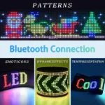 LED Εύκαμπτη Οθόνη Πάνελ - Πινακίδα Bluetooth με Προσαρμοσμένο Κείμενο και Κινούμενη Εικόνα μέσω App 10×37εκ