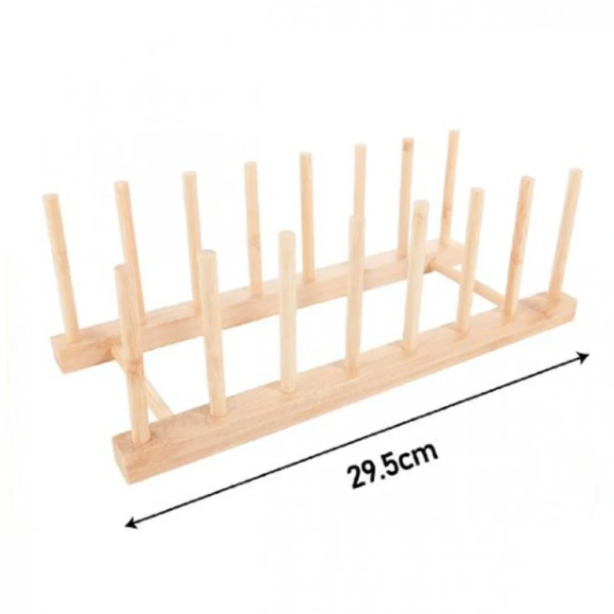 Ξύλινη Διώροφη Πιατοθήκη 45.5x33.5cm