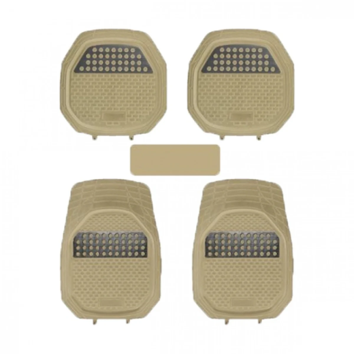 Πλήρες Σετ 5 Τεμάχια Universal Αντιολισθητικά Λαστιχένια Πατάκια Αυτοκινήτου με Μεταλλική Ενίσχυση