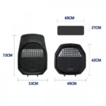 Πλήρες Σετ 5 Τεμάχια Universal Αντιολισθητικά Λαστιχένια Πατάκια Αυτοκινήτου με Μεταλλική Ενίσχυση