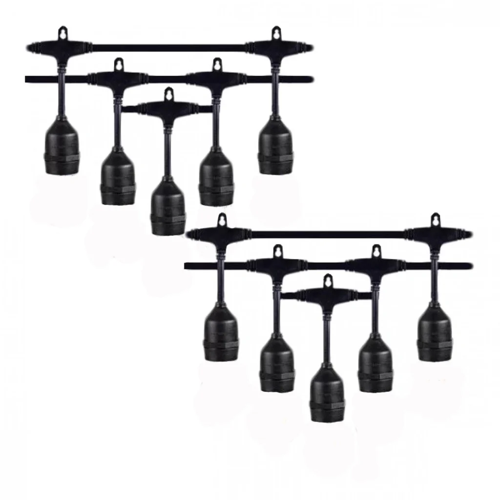 Αδιάβροχη Γιρλάντα 10 Μέτρα για Λάμπες Ε27