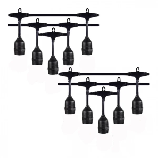 Αδιάβροχη Γιρλάντα 10 Μέτρα για Λάμπες Ε27