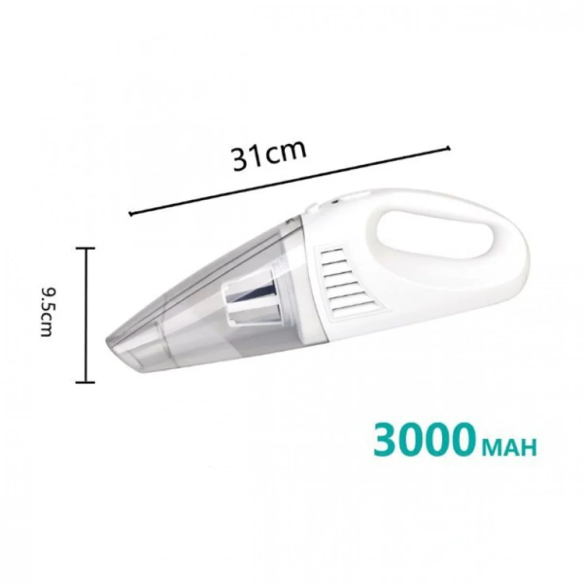 Φορητό Ασύρματο Ηλεκτρικό Σκουπάκι Χειρός Aerbes AB-J386 Λευκό