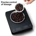 Επαναφορτιζόμενη Ψηφιακή Ζυγαριά Ακριβείας Κουζίνας AB-C04 Μαύρη με Μέτρηση από 0,1g έως 3kg
