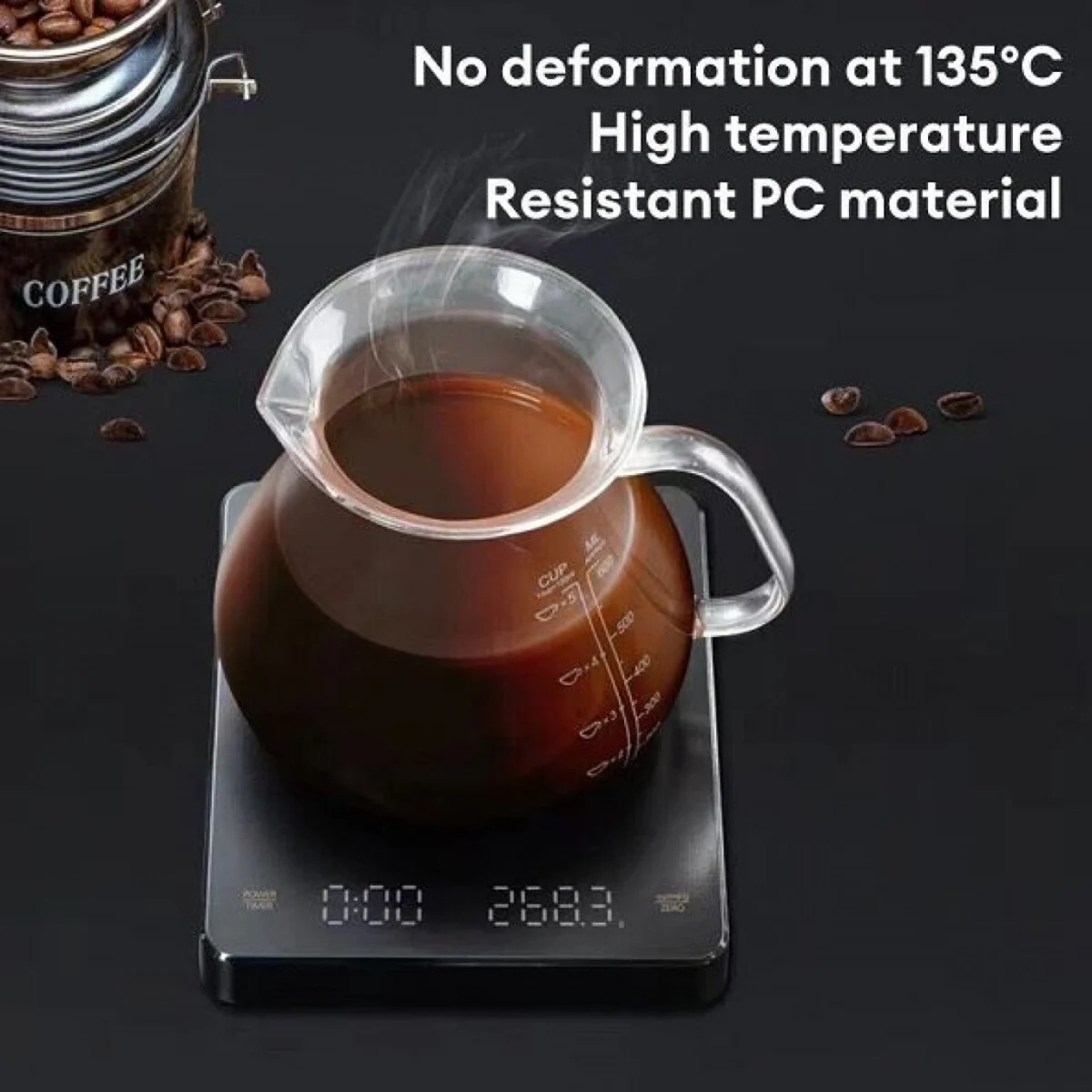 Επαναφορτιζόμενη Ψηφιακή Ζυγαριά Ακριβείας Κουζίνας AB-C04 Μαύρη με Μέτρηση από 0,1g έως 3kg