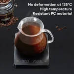 Επαναφορτιζόμενη Ψηφιακή Ζυγαριά Ακριβείας Κουζίνας AB-C04 Μαύρη με Μέτρηση από 0,1g έως 3kg