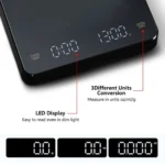 Επαναφορτιζόμενη Ψηφιακή Ζυγαριά Ακριβείας Κουζίνας AB-C04 Μαύρη με Μέτρηση από 0,1g έως 3kg