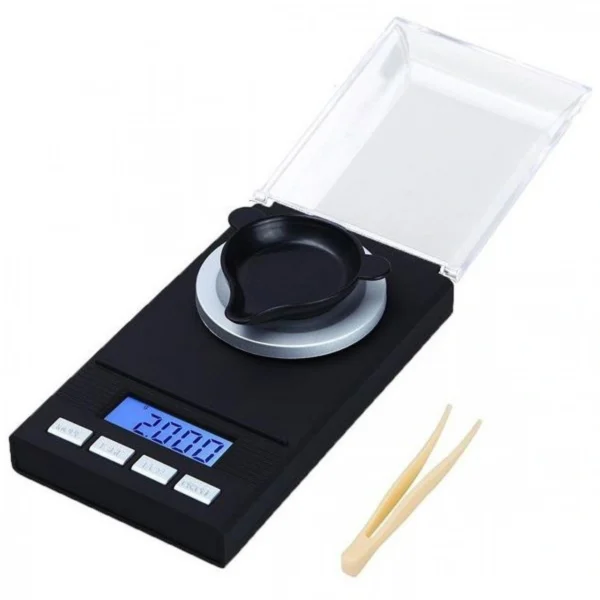 Μίνι Ζυγαριά Ακριβείας AB-C06 με Διαφανές Προστατευτικό Κάλυμμα 0,001g-100g
