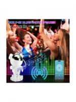 Led Φωτιστικό - Ηχείο Bluetooth Προτζέκτορας Nebula Αστροναύτη