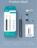 Επαναφορτιζόμενο Ωτοσκόπιο WiFi με κάμερα και Εφαρμογή για Smartphone