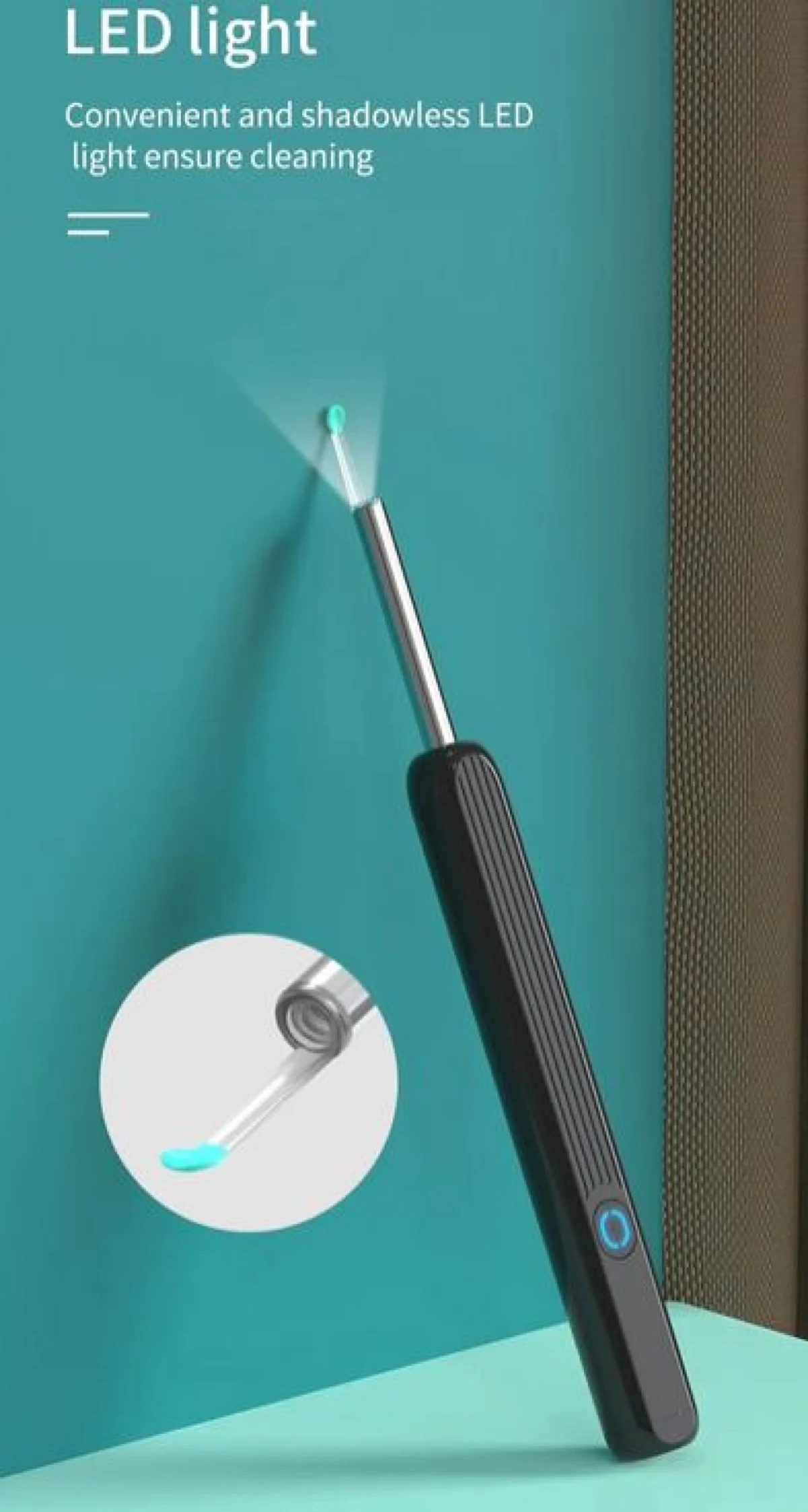 Επαναφορτιζόμενο Ωτοσκόπιο WiFi με κάμερα και Εφαρμογή για Smartphone