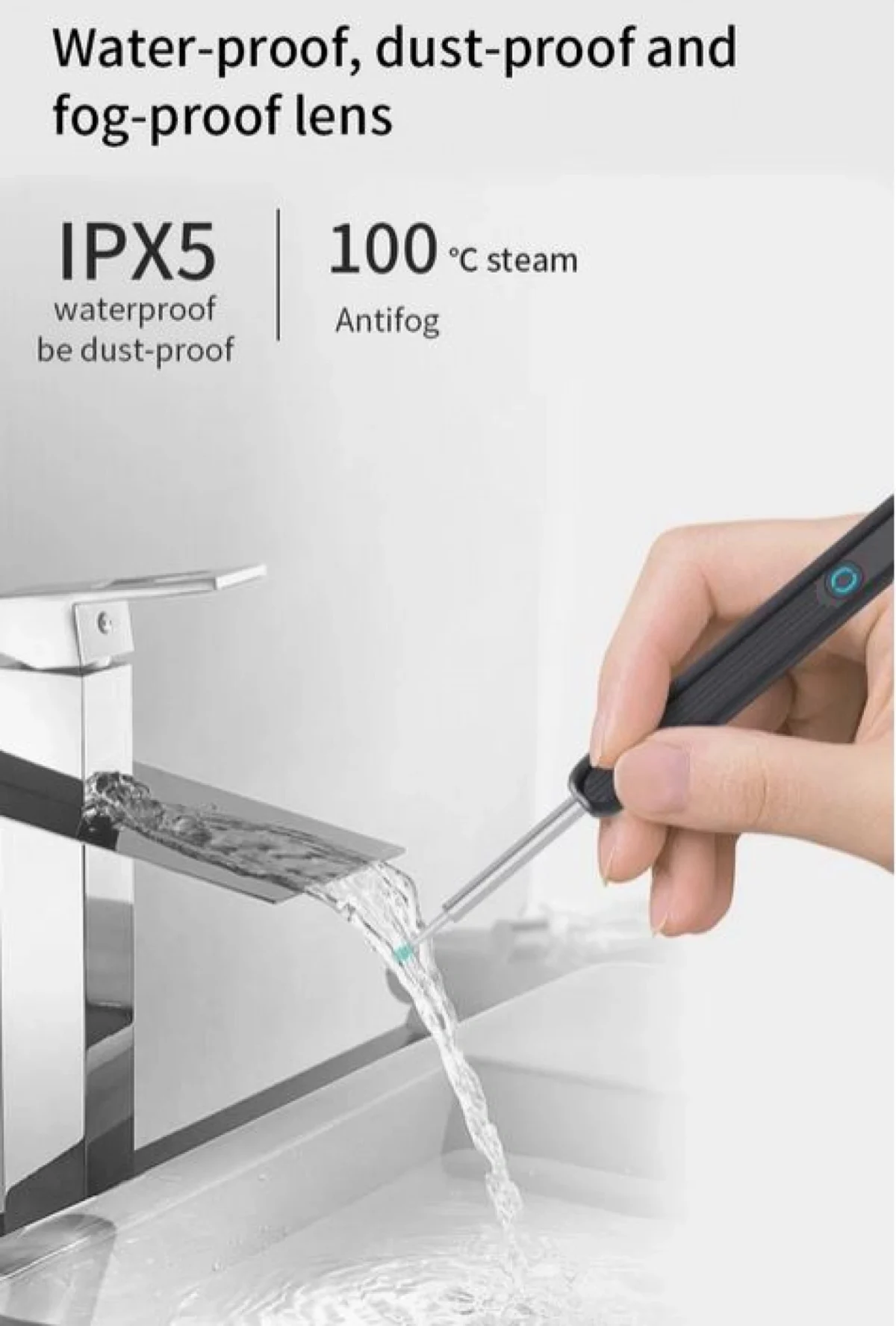 Επαναφορτιζόμενο Ωτοσκόπιο WiFi με κάμερα και Εφαρμογή για Smartphone