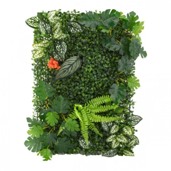 Τεχνητή φυλλωσιά 60x42εκ Φτέρη-Καλαθέα-Monstera