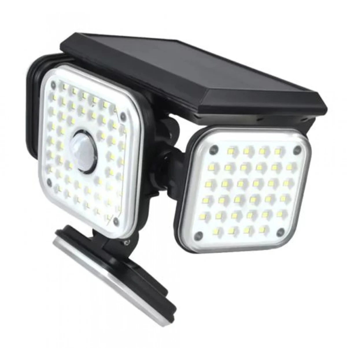 Αδιάβροχο IP65 Επιτοίχιο Ηλιακό Φωτιστικό 144LED με Αισθητήρα Κίνησης Andowl Q-TY144 – Μαύρο