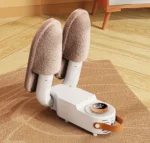 Ηλεκτρικός Αποστειρωτής UV & Στεγνωτήρας Παπουτσιών 2 σε 1 - Καταπολέμηση Οσμών - 2 x Mini Αερόθερμα Λευκό