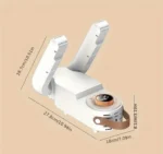 Ηλεκτρικός Αποστειρωτής UV & Στεγνωτήρας Παπουτσιών 2 σε 1 - Καταπολέμηση Οσμών - 2 x Mini Αερόθερμα Λευκό