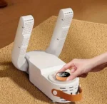 Ηλεκτρικός Αποστειρωτής UV & Στεγνωτήρας Παπουτσιών 2 σε 1 - Καταπολέμηση Οσμών - 2 x Mini Αερόθερμα Λευκό