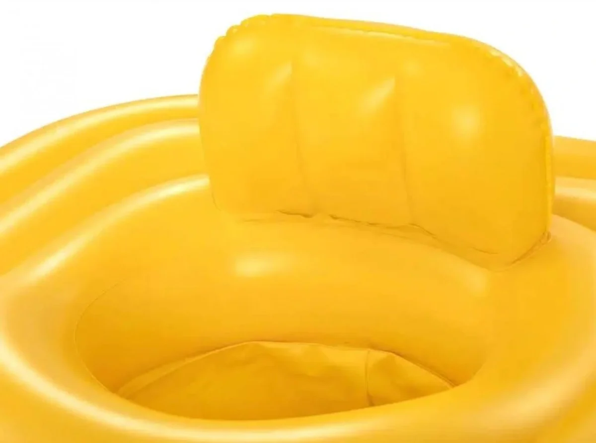 Βρεφικό Φουσκωτό Σωσίβιο Θαλάσσης για 1-2 Ετών 76 cm - Κίτρινο