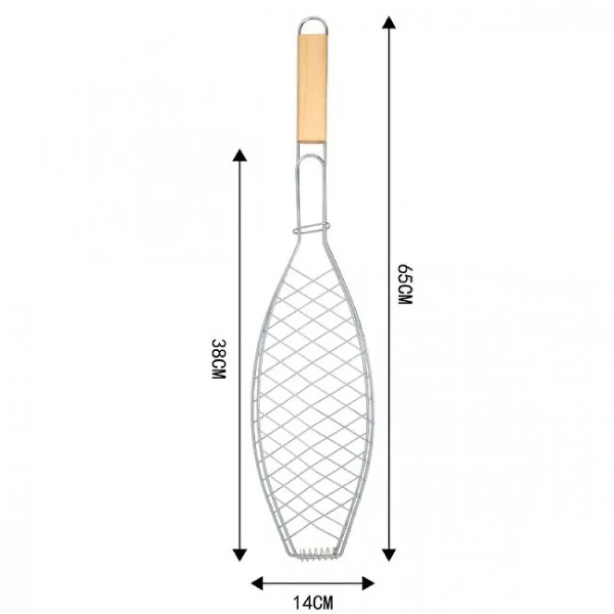 Διπλή Ανοιγόμενη Σχάρα Ψησίματος για Ψάρια