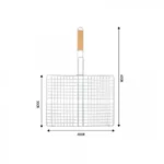 Διπλή Ανοιγόμενη Σχάρα Ψησίματος Στρογγυλή - Φ30