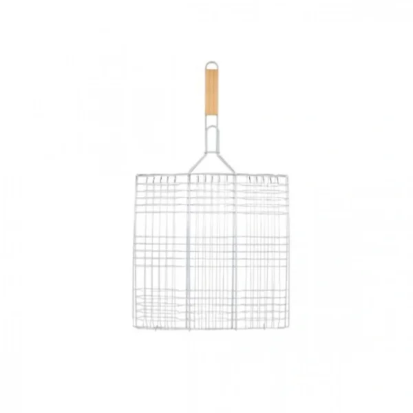 Διπλή Ανοιγόμενη Σχάρα Ψησίματος Τετράγωνη 69x40x40cm