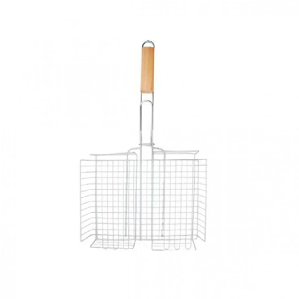 Διπλή Ανοιγόμενη Σχάρα Ψησίματος Καλάθι 30x40x7cm