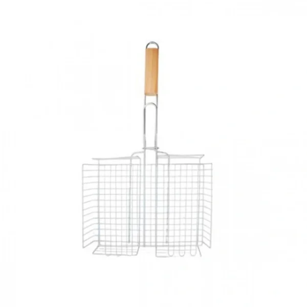 Διπλή Ανοιγόμενη Σχάρα Ψησίματος Καλάθι 30x40x7cm