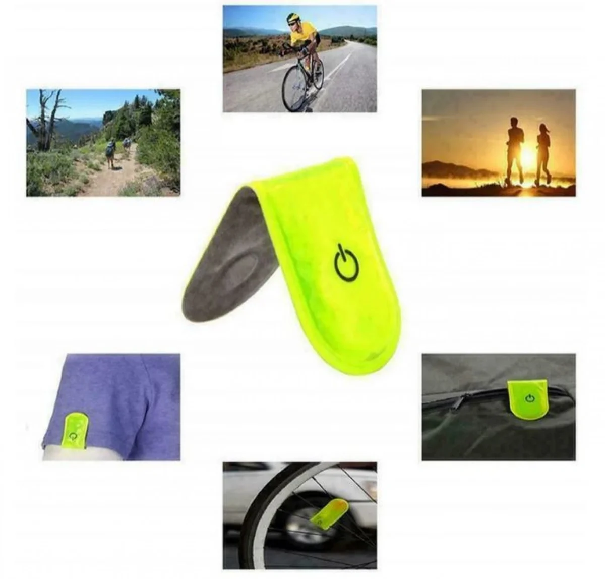 Μαγνητικό Κλίπ Νυκτός Ασφαλείας με Led για Ποδηλάτες, Αθλητές, Clubbers