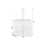 Διπλή Ανοιγόμενη Σχάρα Ψησίματος 70x40x45x2.5cm