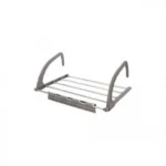 Μεταλλική Απλώστρα Ρούχων για Κάγκελο 32x50cm Αλουμινίου με Πλαστικές Λεπτομέρειες, Πτυσσόμενη