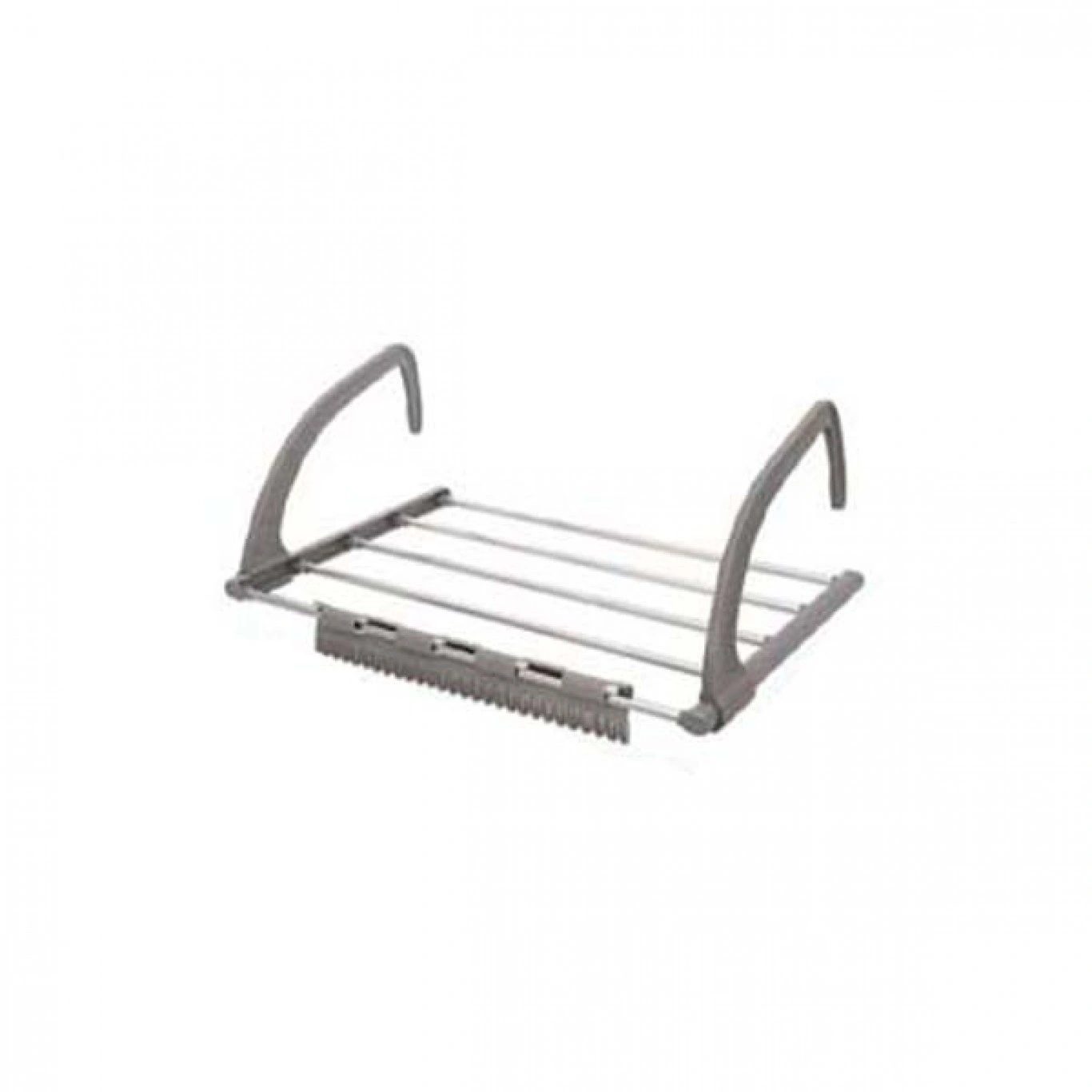 Μεταλλική Απλώστρα Ρούχων για Κάγκελο 32x50cm Αλουμινίου με Πλαστικές Λεπτομέρειες, Πτυσσόμενη Μεταλλική Απλώστρα Ρούχων για Κάγκελο 32x50cm Αλουμινίου με Πλαστικές Λεπτομέρειες, Πτυσσόμενη