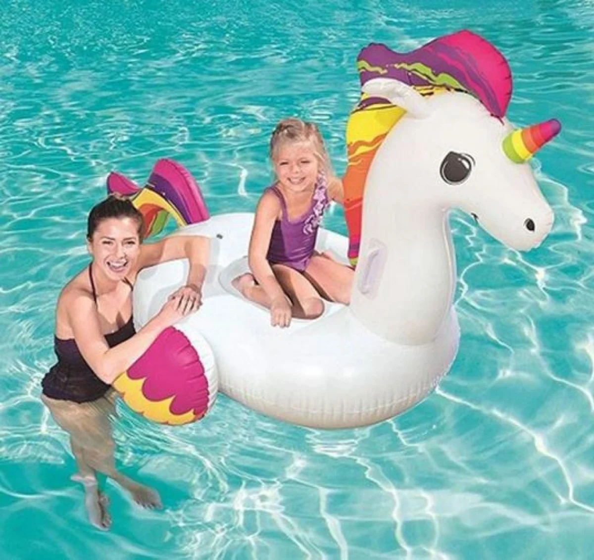 Παιδική Φουσκωτή Σαμπρέλα Θαλάσσης Unicorn Λευκή Bestway 119εκ.