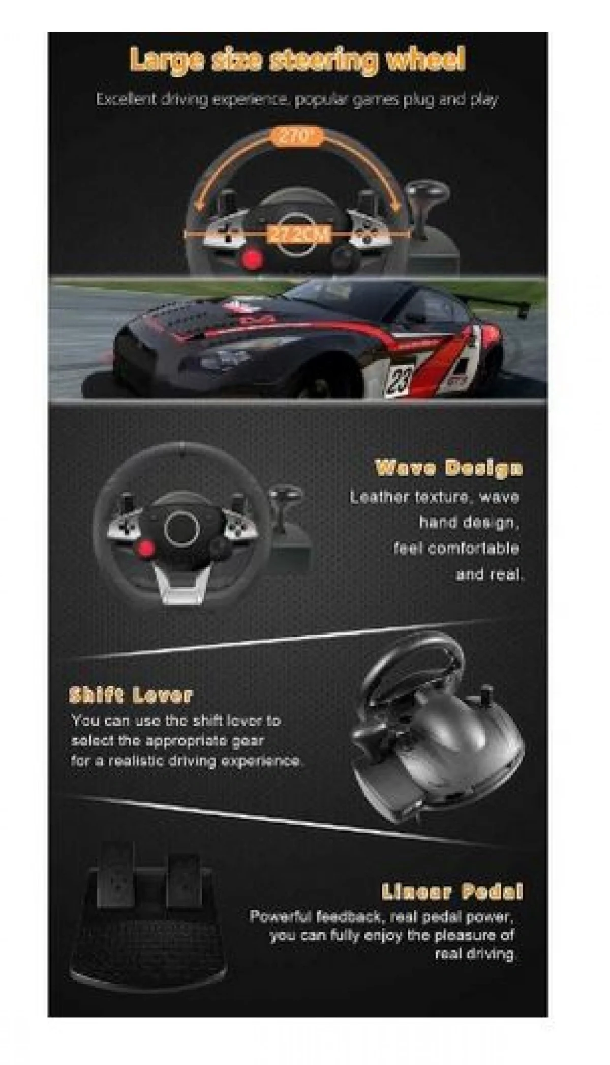 Τιμονιέρα για PS4/PS3/Xbox 360/Xboxone/Android/Switch/PC ALUCARD NS-9887