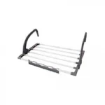 Μεταλλική Απλώστρα Ρούχων για Κάγκελο 32x58cm Αλουμινίου με Πλαστικές Λεπτομέρειες, Πτυσσόμενη