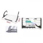 Μεταλλική Απλώστρα Ρούχων για Κάγκελο 32x58cm Αλουμινίου με Πλαστικές Λεπτομέρειες, Πτυσσόμενη