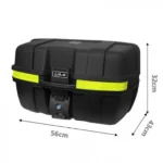 Μπαγκαζιέρα Μοτοσυκλέτας A18 50Lt με Ανακλαστικές Επιφάνειες