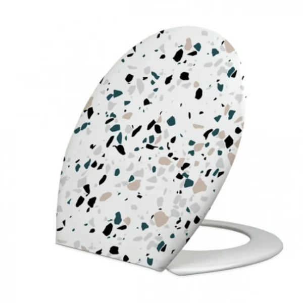 Καπάκι λεκάνης πλαστικό με σχέδιο 44.5x42.8x36.3cm