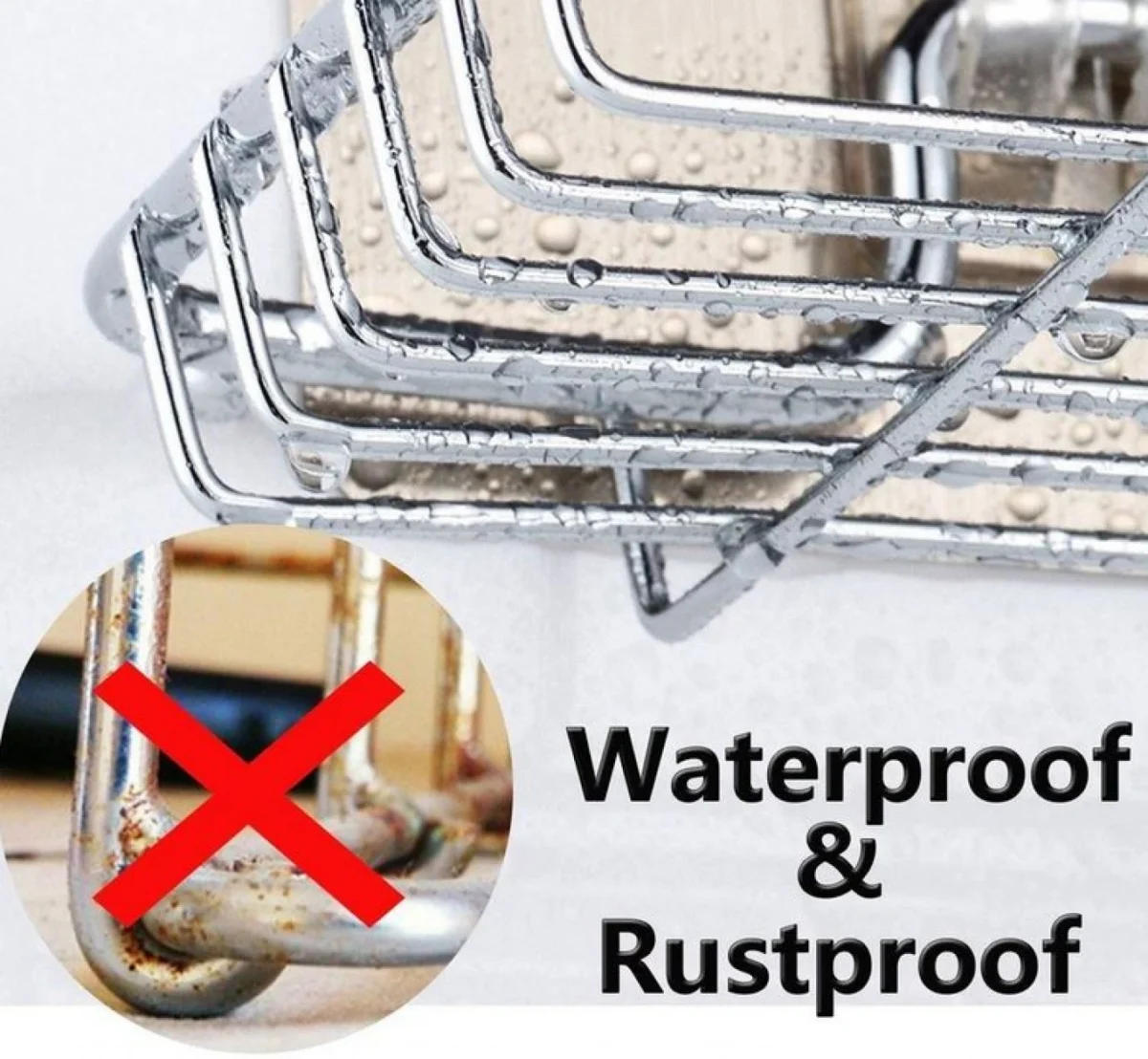 Επιτοίχιο Αυτοκόλλητο Ραφάκι για Σαπούνια Νιπτήρα Μπάνιου - Σαπουνοθήκη Πλαστική